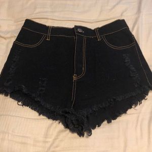 Cheeky high waisted shorts